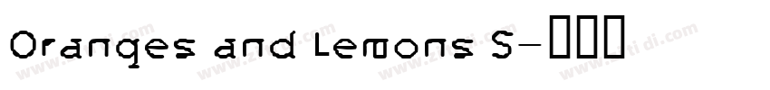 Oranges and Lemons S字体转换